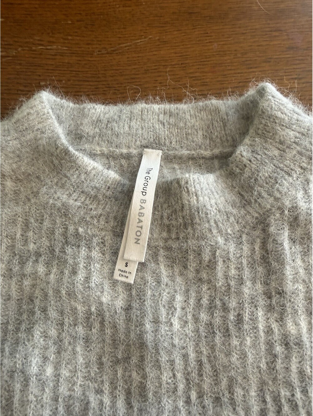Artizia The Group Babaton Gray Women’s Wool Alpaca Blend Sweater Small